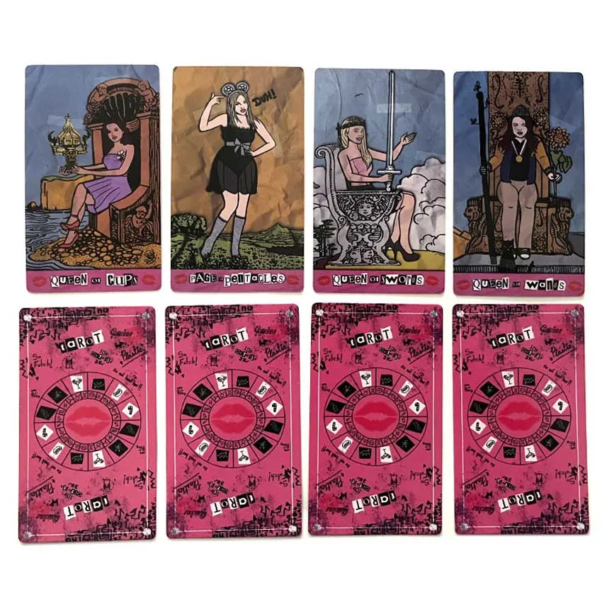 12x7 cm  A MEAN Girls Tarot Card Games Paper Manual