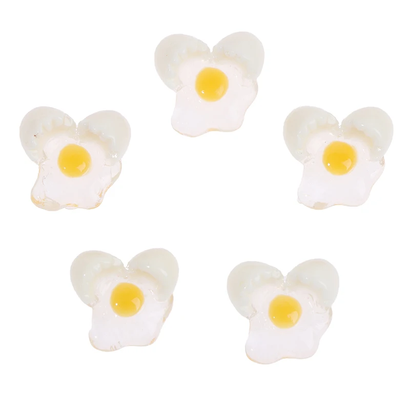 5 pezzi 1:12 casa delle bambole in miniatura mini modello di uovo spezzato accessori per giocattoli da cucina fai da te