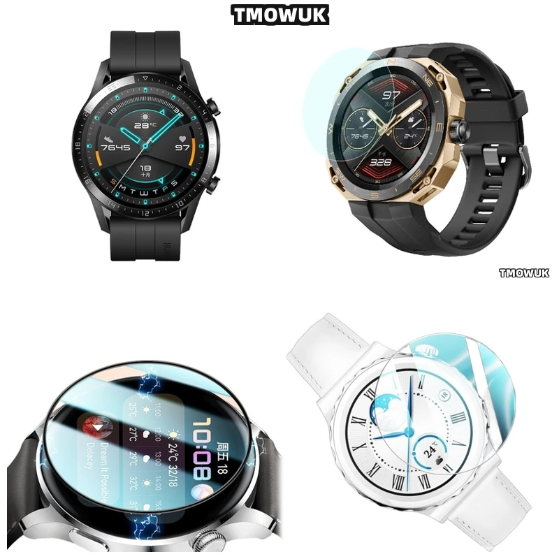 

For Huawei WATCH GT2 GT3 GT4 GT5 Pro Cyber Ultimate 41 42 43 46mm - 9H Hardness Explosion-Proof Glass, HD Bubble-Free & Case Fri