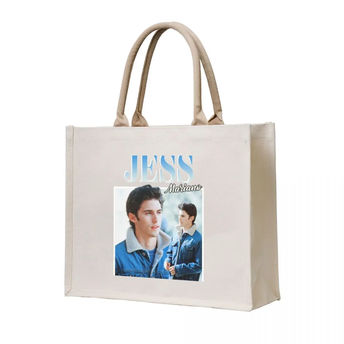 

Jess Mariano 90_s Vintage Tote Bag reusable shopping bags shopper bag women canvas large size bags