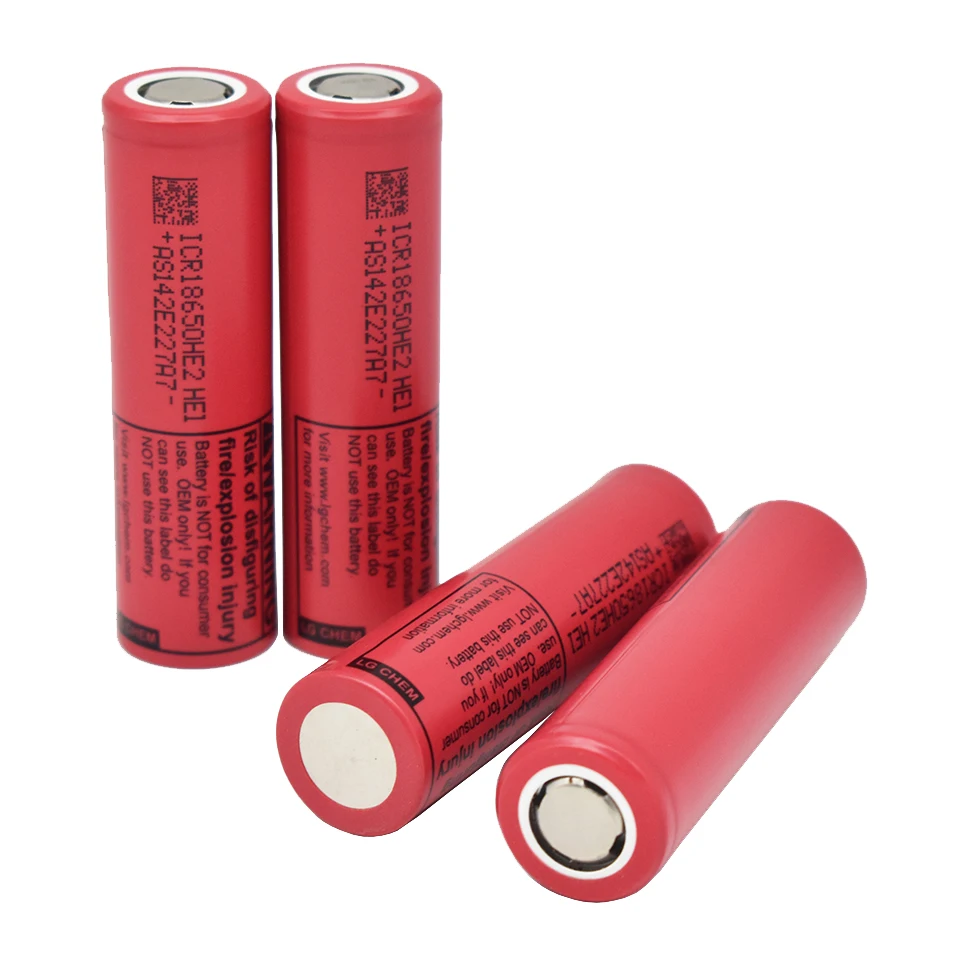 NEW Original 3.7V LG ICR18650 HE2 2500mAh Rechargeable Battery 20A Max Discharge Li-ion Cell For Model Aircraft DIY Battery Pack