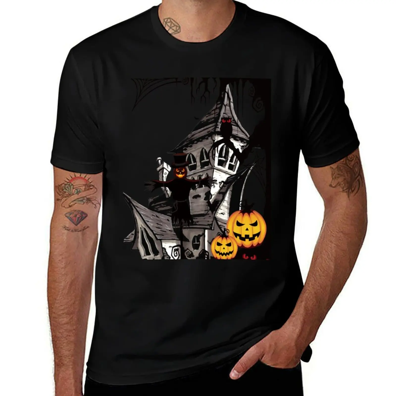 

Футболка Hallowen, мужская повседневная футболка