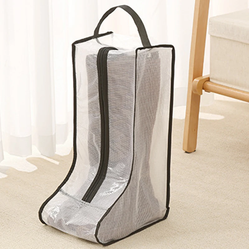 Household Transparent Short Boot Storage Bag Waterproof Dustproof Shoes Protection Bag Long Boots Pocket Moistureproof Container