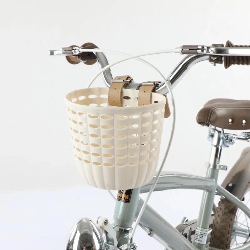 Children's Plastic Bike Basket with Installation Buckle Bike Hanging Basket for Kids Holiday Birthday Gift Bike Accessories
