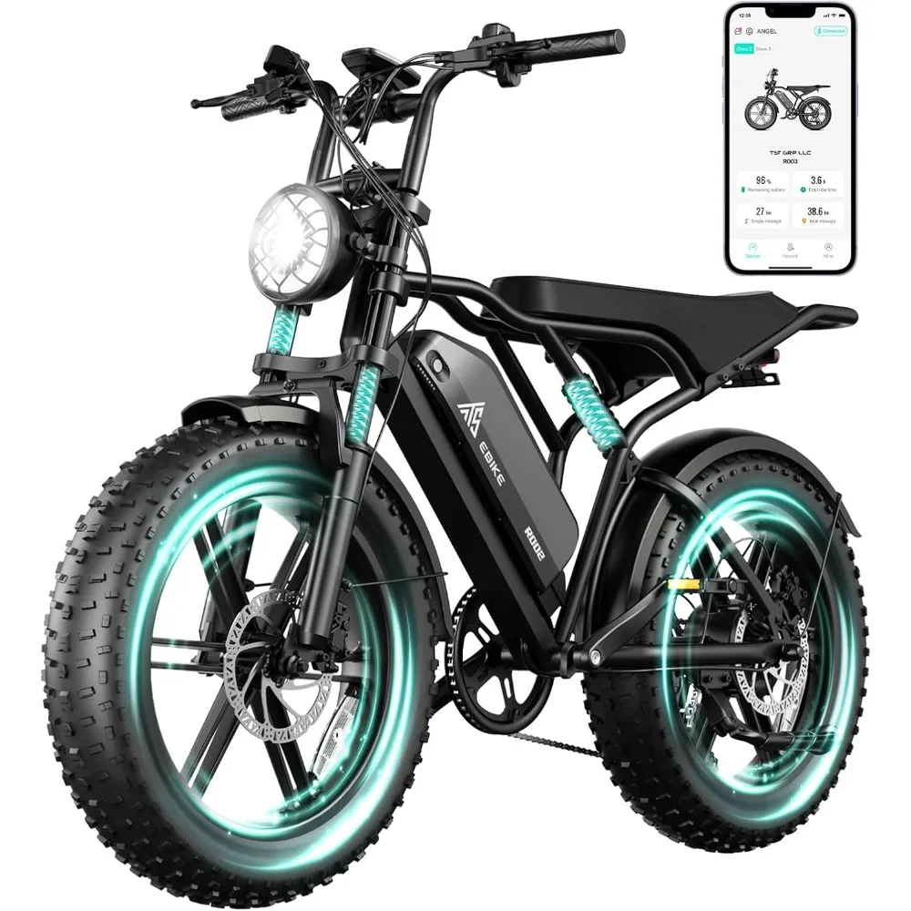 Bicicleta eléctrica para adultos 1500W pico 20 "neumático ancho todoterreno E-Bike 60/110 millas 28MPH bicicleta eléctrica de la suciedad