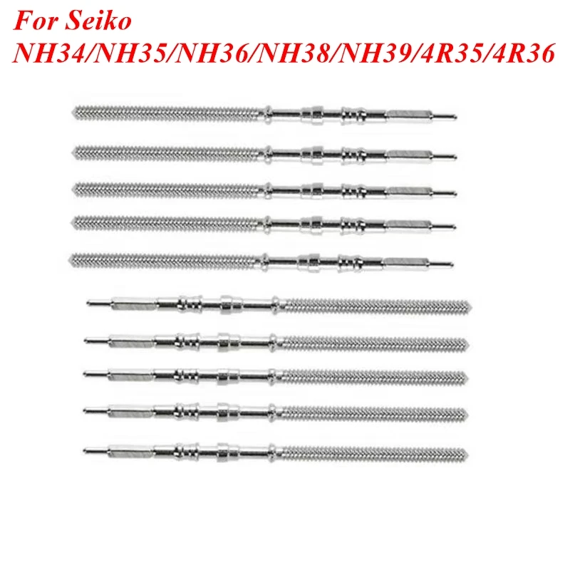 For Seiko NH34/NH35/NH36/NH38/NH39/4R35/4R36 Stainless Steel Watch Stem Screw down Crown Rod Repair Kit Movements Setting Lever