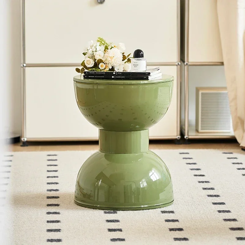 

Household shoe changing living room round small stool