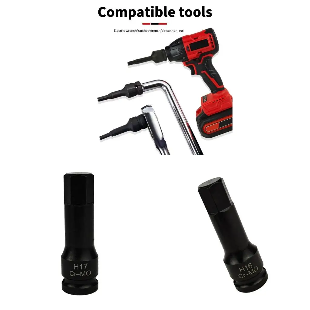 Integrated Sockets Suitable With Air Tool 4mm To 10mm Ergonomic Design For Mechanics