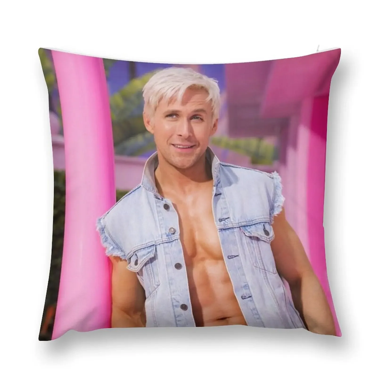 Ryan Gosling's Ken Directed by Greta Gerwig Throw Pillow Pillowcase Cusions Cover pillow