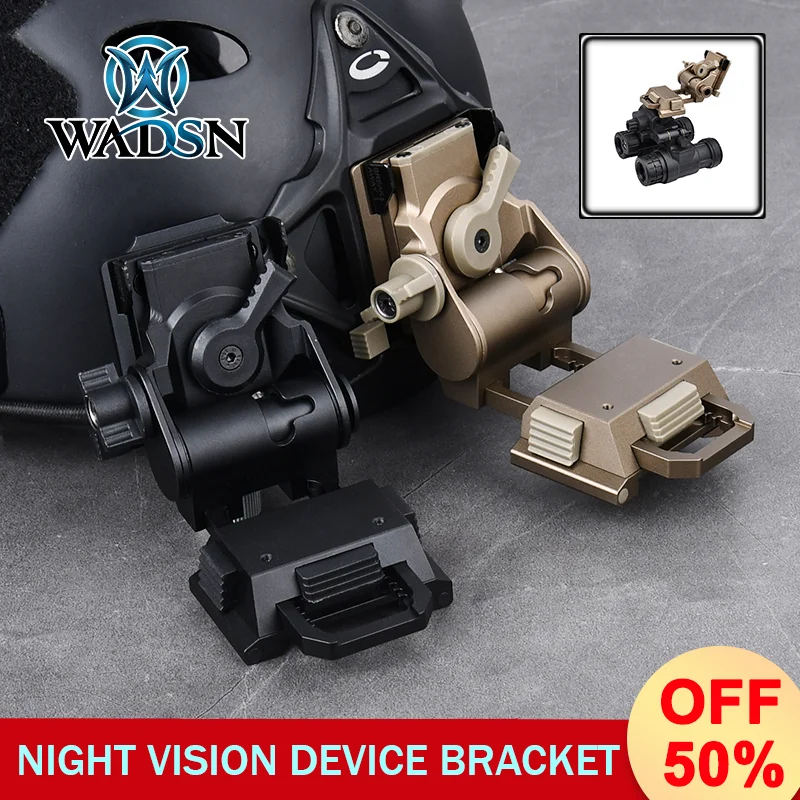 WADSN Night Vision device Mount Accessories for L4G24 Tactical Helmet Adjustable Full Aluminum Head Mounted Helmet & Mount