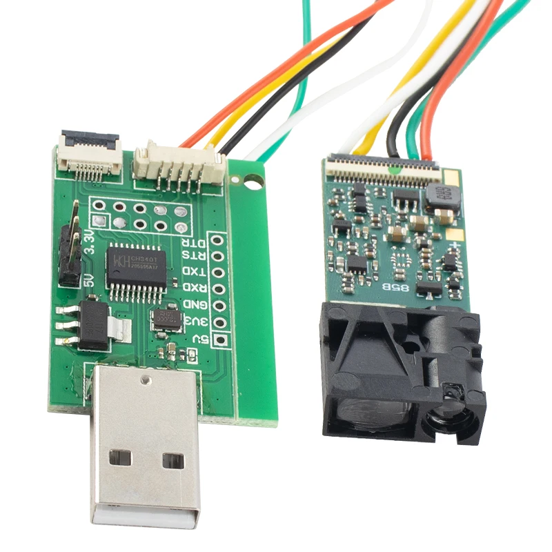 10m Mini Laser Distance Sensor Analog RS232 Protocol Ultrasonic Distance Measuring Sensors 10Hz Laser Distance Module