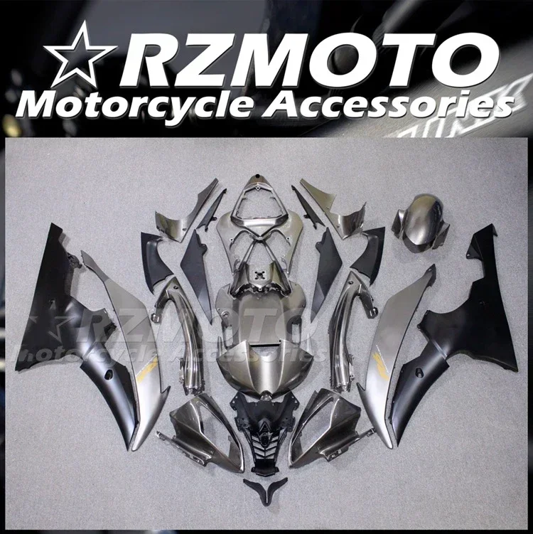 4Gifts New ABS Motorcycle Fairings Kit Fit For YAMAHA YZF- R6 2008 - 2016 08 09 10 11 12 13 14 15 16 Bodywork Set Gray