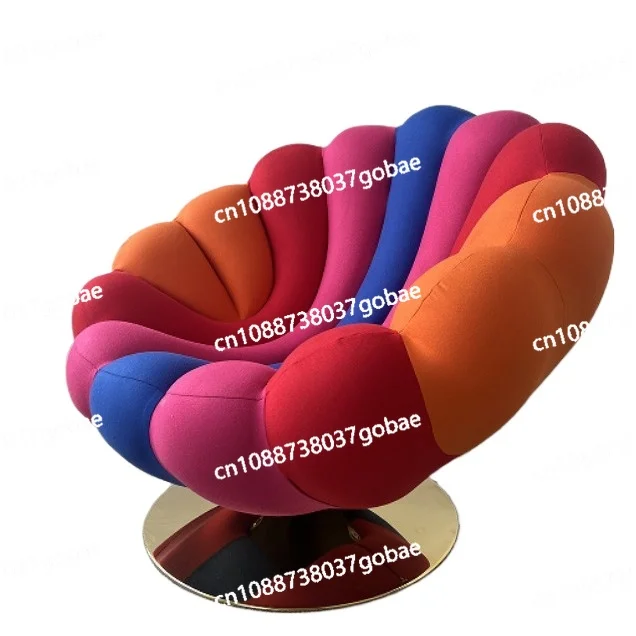 غرفة المعيشة الإبداعية كرسي واحد عارضة التصميم أريكة نسيج القطن #1