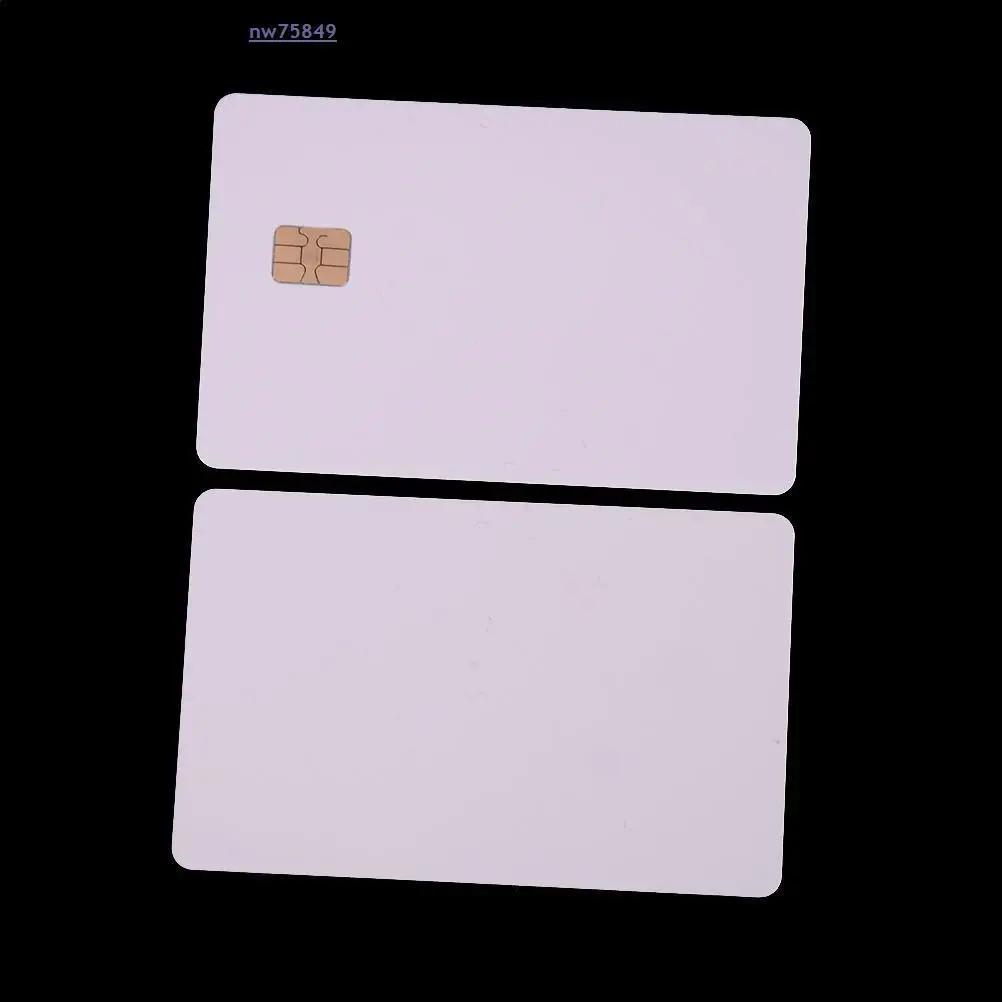 5 Pcs White Contact Sle4428 Chip Smart IC Blank PVC Card With SLE4442 Chip Blank Smart Card Contact IC Card Safety 10 years