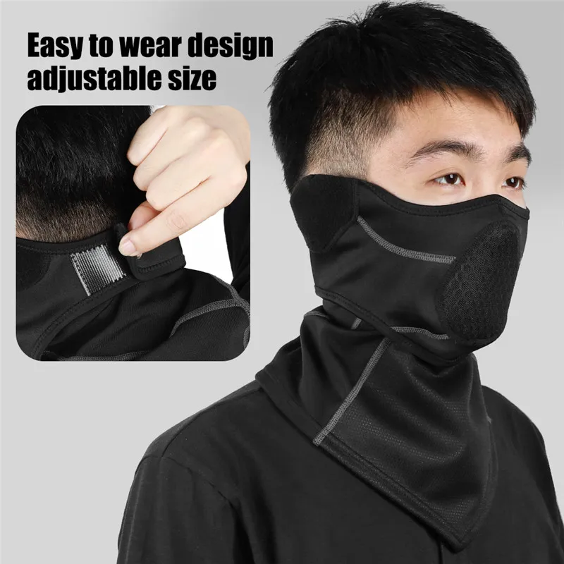 WEST BIKING Winter Balaclava Cycling Full Face Mask Warm Outdoor Sports Motorcycle Ski Fishing Hunting Mask Fleece Scarf Cap