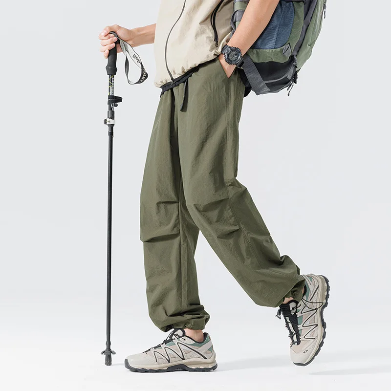 Waterproof Work Pants for Men Women Japanese Style PTFE Quick Dry Cargo Casual Trousers High Street Outdoor Male Tactical Pants