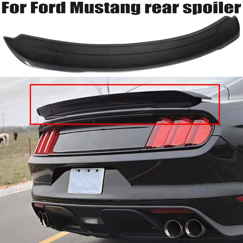 

Спойлер для Ford Mustang 2015, 2016, 2017, 2018, 2019, 2020, высококачественное покрытие багажника из АБС-пластика, крылья спойлера, Воздушная фольга