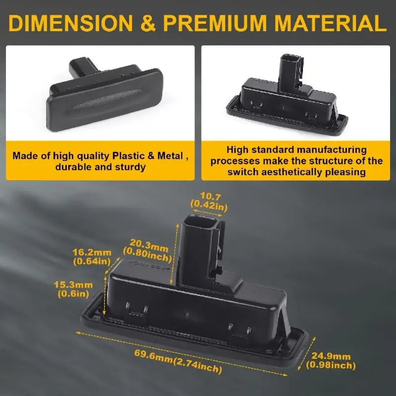 1Pcs For  Elantra GT I30  Ceed 2013-2018 81260A5000 Car Rear Trunk Lock Tailgate Opening Button Boot Release Switch