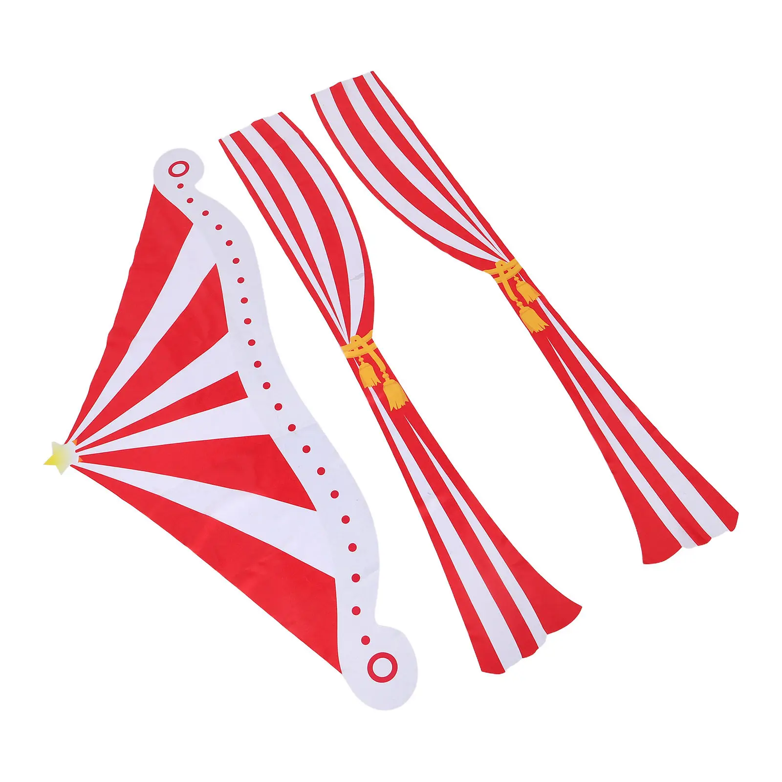 Carnival Theme Backdrop Red and White Striped Circus Door Curtain for Birthday Party Photo Booth Festival School Dance Carnival