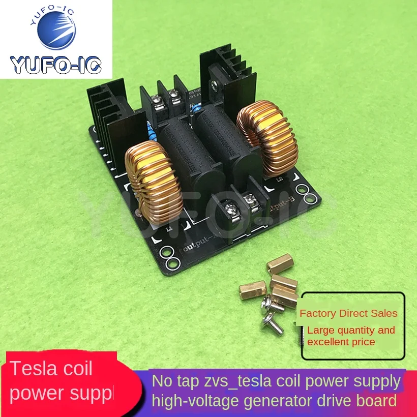 Free Ship 3pcs ZVS Coil Power Supply Without Tap ZVS Coil Power Supply High-Voltage Generator Drive Board