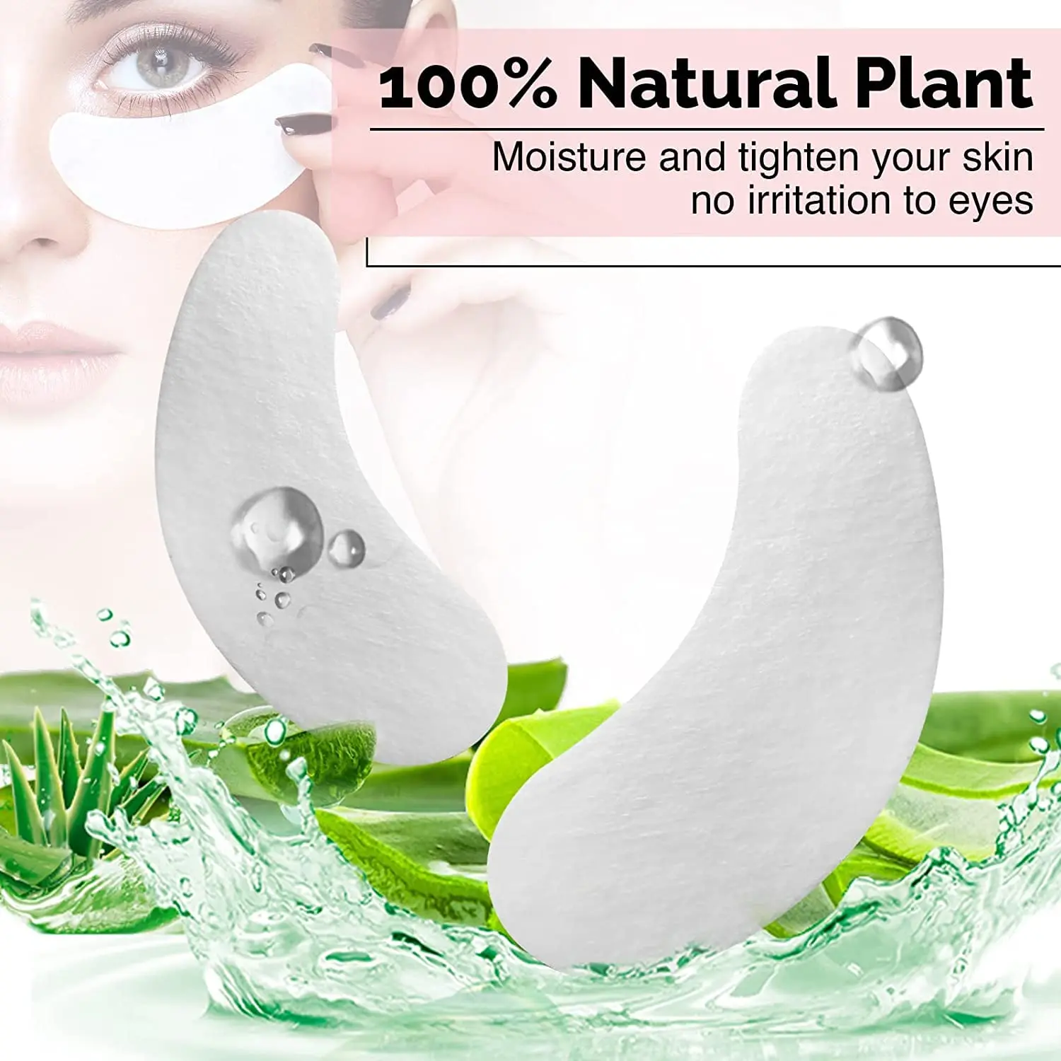 100pairs Eye Patches For Eyelash Extensions Under Eye Pads Makeup Eyelash Patches Tip Stickers Eyepads Lash Extension Tools