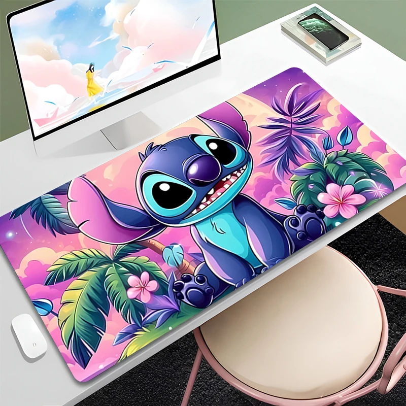 Stitch Cartoon Aesthetic Small Mouse Pad Gamer Computer Desk Mat Kawaii Gaming Accessories Varmilo Keyboard Carpet LOL Mousepad