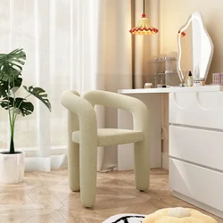 Bedroom Dressing Chair Backrest Leisure Chair Home Dining Chair Light Luxury Nordic Dressing Table Chairs Ergonomics