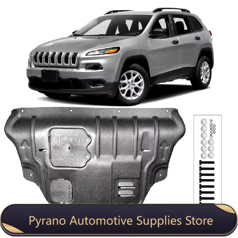 Auto Onder Motor Bewaker Spatbord Spatscherm Modder Spatbord Plaat Paneel Voor Jeep Cherokee 2.4l-3.2l 2014