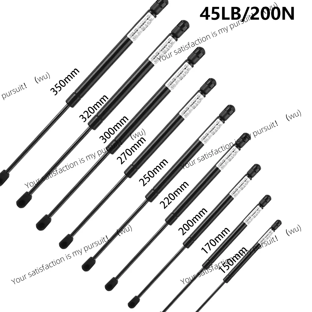 1 x 200N/45LB Universal Nylon Ends Shock Absorber Gas Spring Lift Support Cushioned Kitchen Furniture Hinges