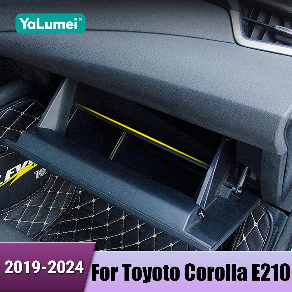 Car Co-Pilot Glove Box Organizer Division Board Storage For Toyota Corolla E210 2019 2020 2021 2022 2023 2024 Hybrid Accessories