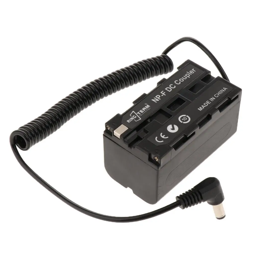 DC Coupler for NP- Battery NP-F970 for Camcorder And LED Indicators image 3