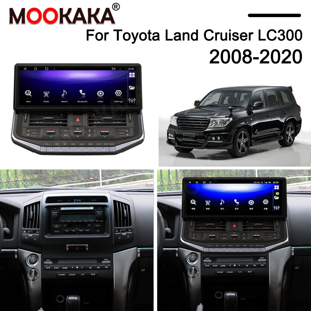 

For Toyota Land Cruiser LC300 2008-2020 Android Car Radio Multimedia Video Carplay Autoradio Stereo GPS Navigation Head Unit