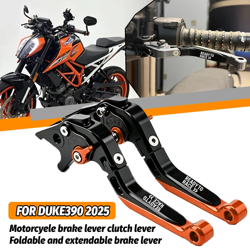 For Duke390 DUKE 390/250/200/125 2025 Duke Motorcycle Accessories CNC Brake Lever Clutch Lever Set Folding Handle Levers
