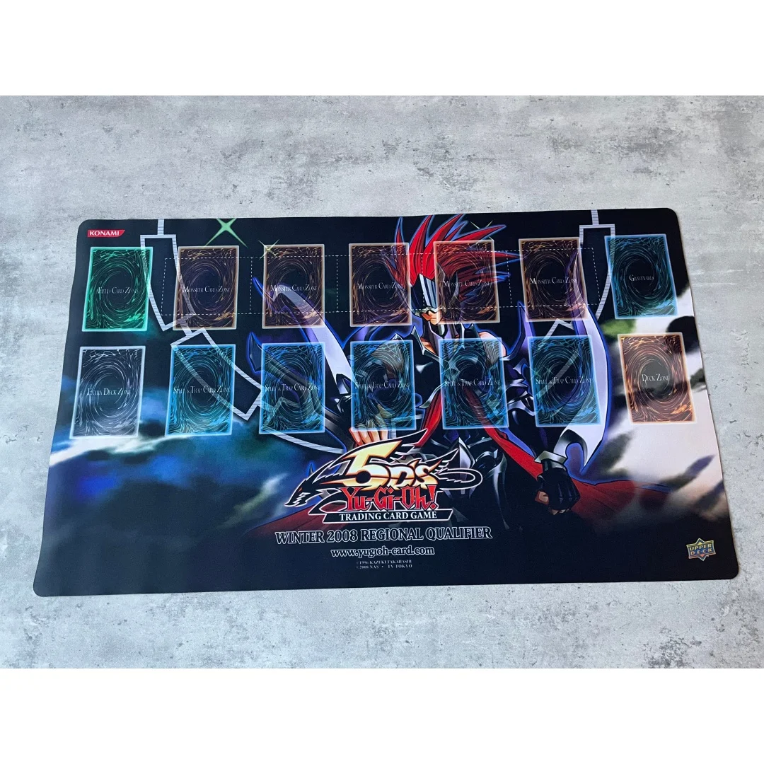 Yu-Gi-Oh! 600x350mm 5DS Gorz The Emissary of Darkness Trading Card Playmat 1.5mmNoSeamEdge Single Rubber Board Game Card Mat Toy view 2