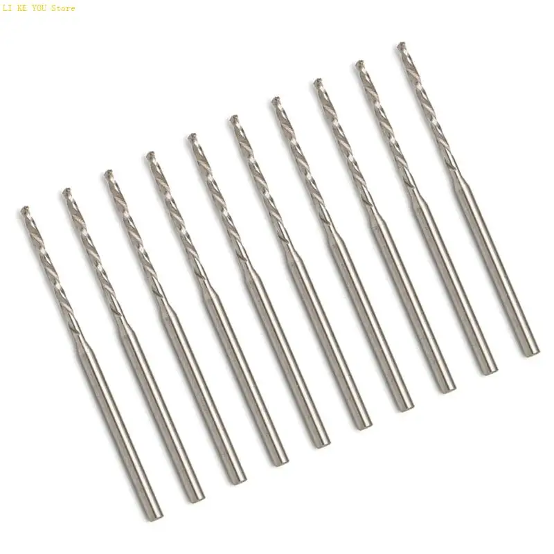 10 sztuk 2,35 mm mini skrętu wiertło Precyzyjne grawerowanie wiertarki do majsterkowania i rzemiosło różnych materiałach W3je