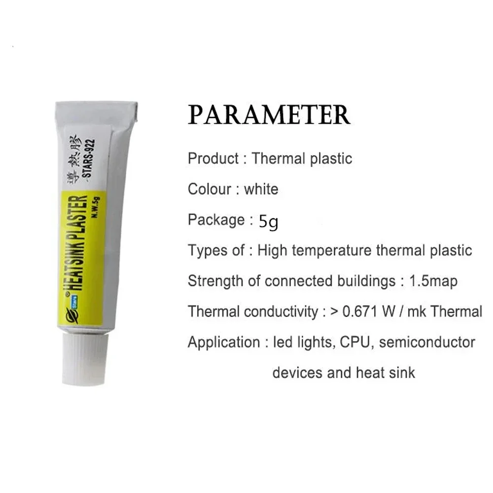 Thermal Paste Conductive Heatsink Plaster Viscous Adhesive For Chip VGA RAM LED IC Cooler Radiator Cooling Sealers epoxy glue