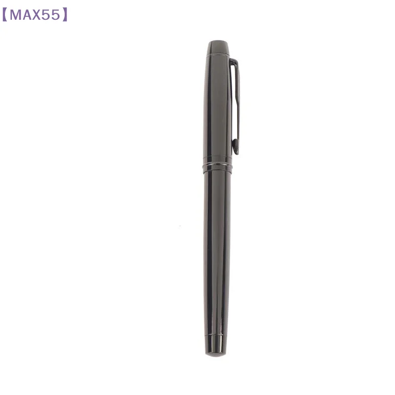 

【MAX-55】Silver Gray High-end Business Fountain Pens, Lridium Pen Tip Medium Size 0.5mm. For School Classroom Daily Writin