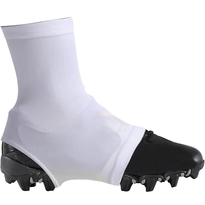 1 Pair Spike Foot Covers Super Soft High Elastic Slip Resistant Solid Color Spats Football Cleat Covers Sports Accessories