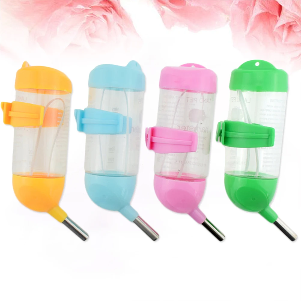 

80 ML Random Color Water for Pet Small Animal Hanging Easy Install Non Toxic Durable Plastic Leak Proof Monitor Liquid