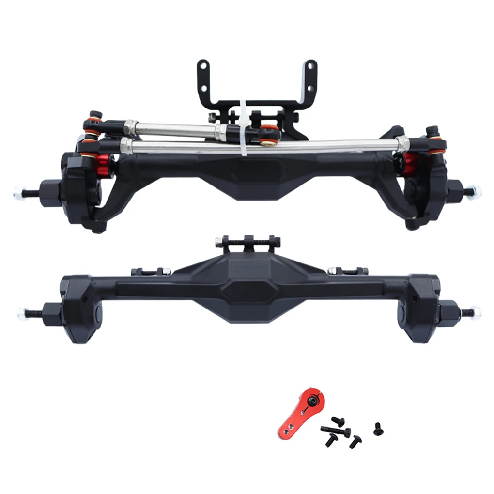 

1piece 1/10 Front Rear Axle RC Upgrade Part Aluminum Alloy Complete Rc Front Rear Axle For Axial SCX10 RC Car Part