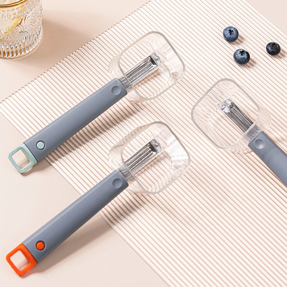 

Овощечистка с утолщенной ручкой, чашка для хранения, кухонные гаджеты, овощи, фрукты, картофель, овощечистка для цитрусовых, полипропилен, нержавеющая сталь, легко держать