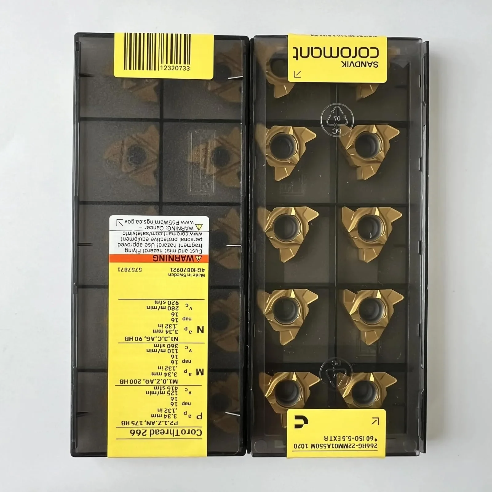 

SANDVIK / 266RG-22MM01A550M 1020 / Твердосплавные пластины для ЧПУ, 10 шт.