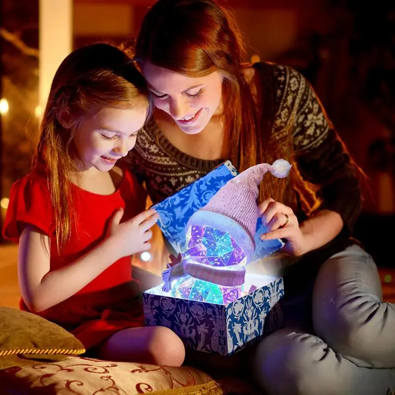 Lampu malam LED boneka salju lucu Natal lampu tidur kamar tidur bersinar USB lampu samping tempat tidur pohon Natal untuk anak-anak hadiah Natal dekorasi pesta