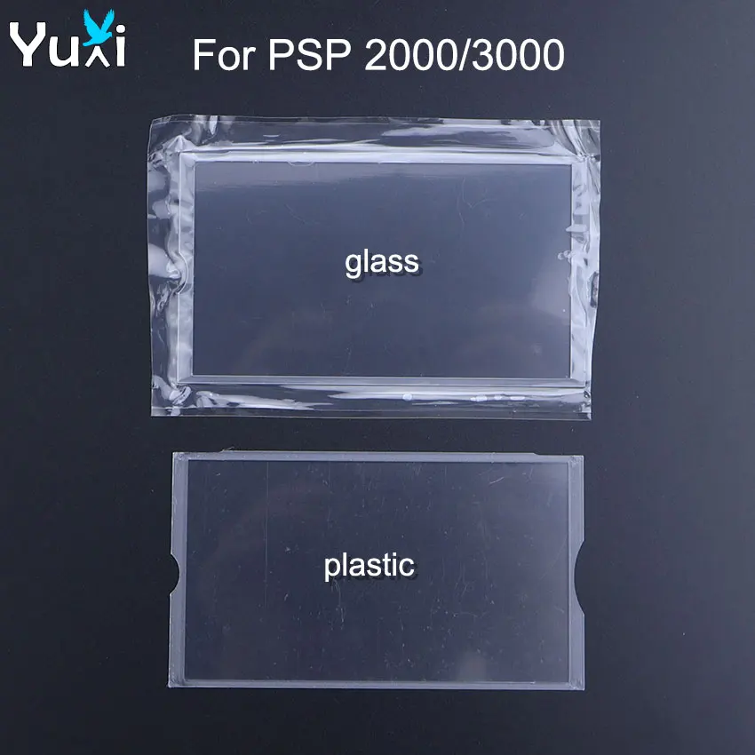 Image of YuXi Kunststoff-/Glaslinse für PSP 2000 3000 Konsole, LCD-Bildschirm-Linsenpanel für PSP2000 PSP3000, schützende Spiegelabdeckung