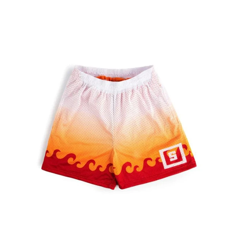 Anime Shorts Männer Teufel Obst Manga Sport Shorts zu Fitness Fitness 3D-Druck Bermuda Masculina schnell trocknen Mesh übergroße Boards horts