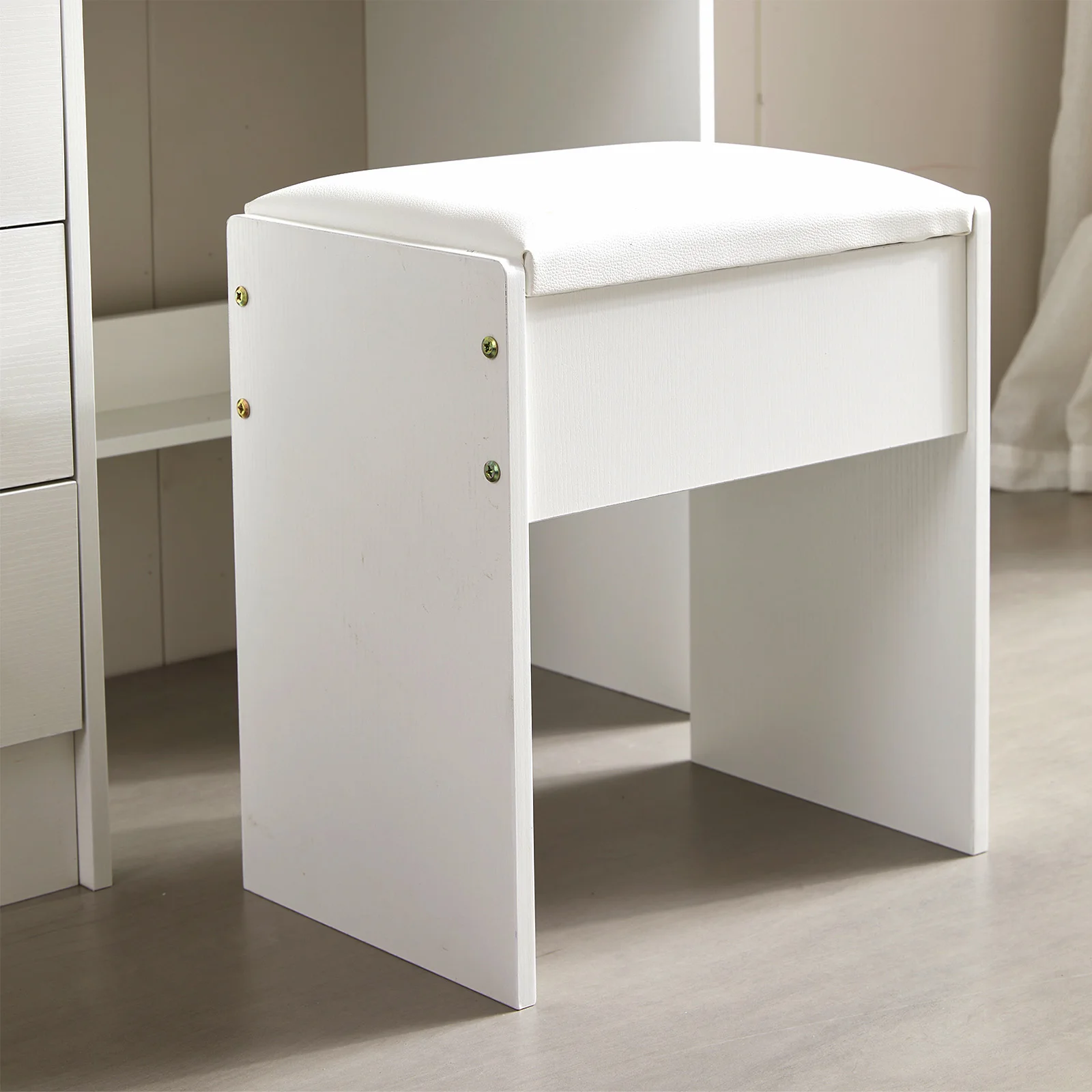 Vanity Chair Dressing Table Stool Makeup Bench Chair Soft Padded Cushion Seat