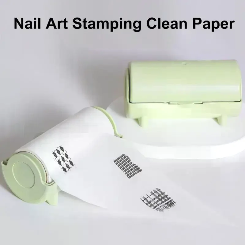 60 ورقة/لفة مزدوجة الوجهين مسمار ختم النشاف ورقة مسمار الفن الختام نمط الطباعة النفط أداة إزالة الصواميل مسمار ختم نشاف ورقة #3