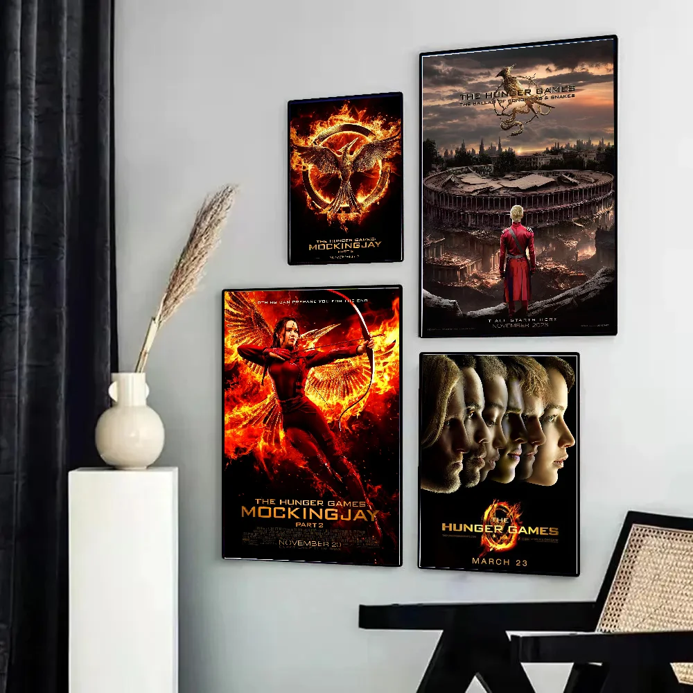 Poster Film The Hunger Games Kraft Poster Posters Kraft Paper Vintage Poster Wall Art Painting Study Aesthetic Art Wall Stickers