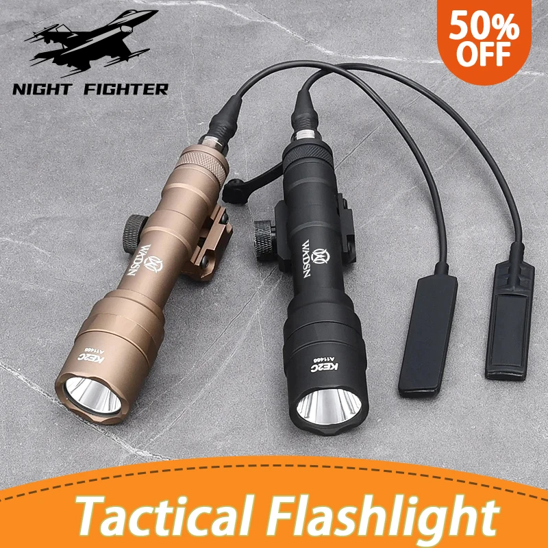 

WADSN M600 M600C M600U Airsoft Powerful Flashlight Tactical Torch Scout Rifle Gun Weapon LED Light Fit 20mm Picatinny Rail