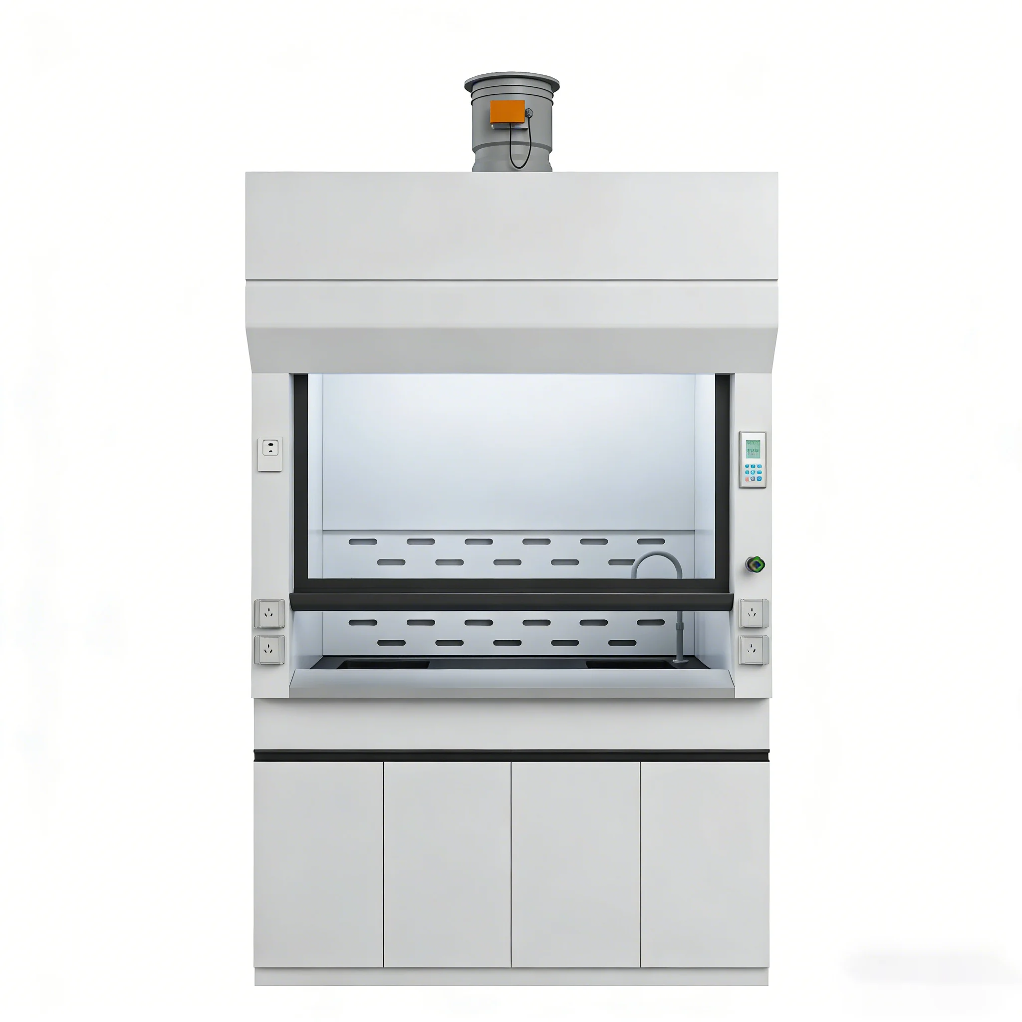 Steel Contemporary Design Laboratory Fume Hood with Worktop for Hospital School Research Labs
